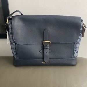 Spanking new Coach Navy Satchel
